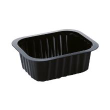Duni plastic meal box PP rectangle 13.8x11.4x5.3 cm 470 cc black product photo