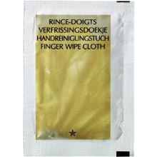 Tissue verfrissingsdoekje 7.1x5.1 cm lemon Productfoto