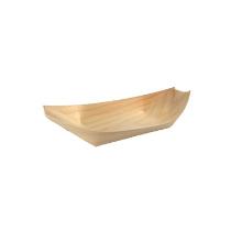 Houten bootje 17.5x8.5 cm naturel Productfoto