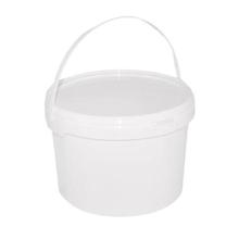 Plastic emmer met deksel 3.1L wit Productfoto