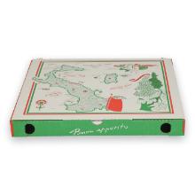 Kartonnen pizzadoos Italia met aluminium 30x30x3 cm Productfoto