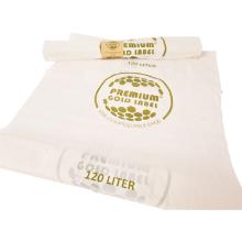 Bio waste bag 70x110 cm 17 microns 120L white 10 per roll product photo
