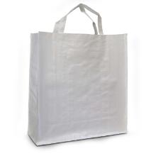 PP woven shopper tas 45x18x48 cm wit Productfoto