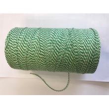 Cotton twine no. 24 green / white product photo