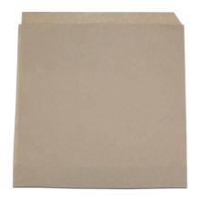 Papieren hamburgerzak vetvrij 15x15 cm bruin Productfoto