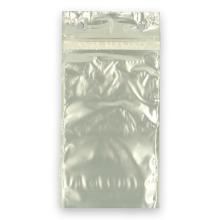 Plastic deli meat bag PP resealable blocked 17+(2x4)x26 cm 25 µm transparent product photo