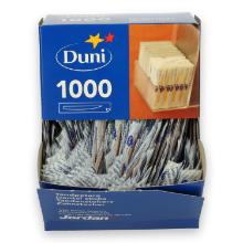 Duni Jordan houten tandenstoker in dispenserdoos (6x1000 stuks) Productfoto