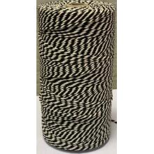 Cotton twine no. 32 black / white product photo