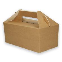 Kartonnen lunchbox kraft medium 22.8x12.2x9.7 cm bruin Productfoto