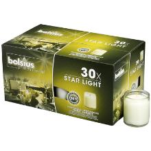 Bolsius Professional kaars in glas Starlight ø 6.8x8 cm transparant 50 branduren Productfoto