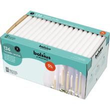 Bolsius Professional torpedo candle ø 2.2x24 cm white 9 hrs product photo