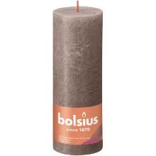 Bolsius pillar candle Rustic ø 6.8x19 cm taupe 65 hours product photo