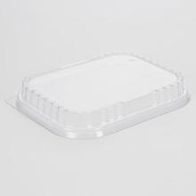 Plastic deksel PET rechthoek 18.5x14.3x2.5 cm transparant Productfoto