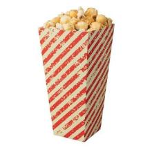 Cardboard popcorn cup 45 grams-1170 ml red / white striped product photo