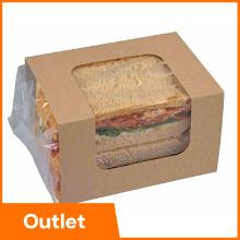 Sandwich Clasp Clip packaging with board en BOPP film integrated 12x35.3 cm brow product photo