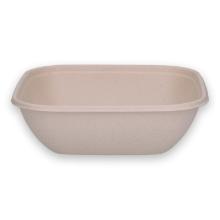 BePulp bagasse bowl container square 17x17x6 cm 750 ml creme product photo