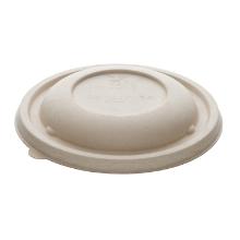 BePulp bagasse lid for Buddha meal container ø 17 cm cream product photo