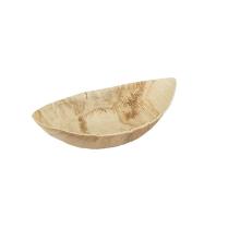 Palm leaf boat 23.5x12.5x4.2 cm brown product photo