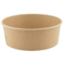 Kartonnen saladebak kraft+PLA ø 18.5 cm 1200 cc bruin Productfoto