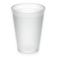Reusable plastic glas PP 180 cc frosted Productfoto