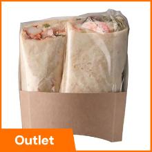 Kartonnen tortilla beker kraft 11x4x4/11.5 cm bruin Productfoto