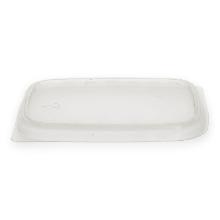 Plastic lid PP rectangle 10.8x8.3 cm transparent for salad container product photo