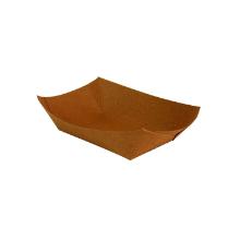 Kraft tray conical 13.7x9.6x3.2 cm brown product photo