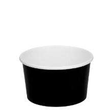 Kartonnen ijsbeker PE 8 oz / 240 ml ø 9.2 cm zwart Productfoto
