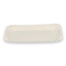 Kartonnen schaal ongevoerd rechthoek 10x16 cm wit Productfoto