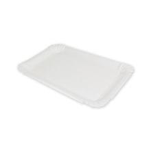 Cardboard dish lined rectangle 12x18 cm white product photo
