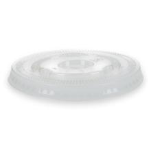 PLA deksel ø 9 cm met kruisgat transparant Productfoto