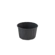 Round paper sauce cup ø 7 cm 4 oz / 120 ml black product photo