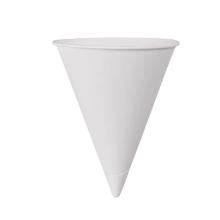 Paper cones cup with beaded rim 118 cc white product photo
