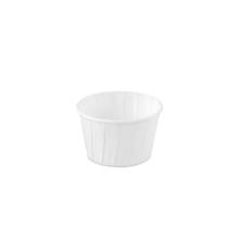 Round paper sauce cup ø 6.6 cm 3.25 oz / 96 ml white product photo