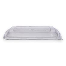 Plastic lid RPET rectangle 17.2x23.2x2.2 cm transparent for meal container product photo