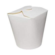 Cardboard meal container PE round 26 oz / 650 cc white product photo