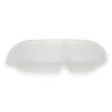 FastPac reusable plastic lid PP domed transparent for meal container 2-comp. 28x product photo