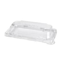 BioPak plastic deksel RPET 17.6x10.3 cm transparant tbv sushi tray Slim Short Productfoto