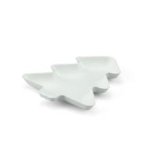 Bagasse tray Bagastro Christmas tree 14x11.5x1.5 cm white product photo