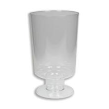 Glass plastic 150cc PS wine/sherry with foot product photo