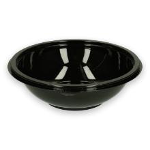 Plastic salad bowl RPET without lid ø 18.7 cm 750 cc black product photo