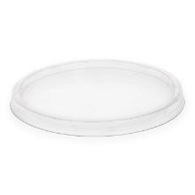 Plastic lid RPET Deli pot ø 10.1 cm transparent for salad bowl product photo