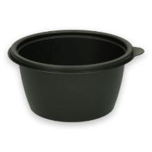 FastPac reusable plastic maaltijdbak PP ø 13x4 cm 250 cc zwart Productfoto