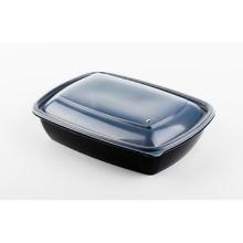 FastPac reusable plastic meal container PP rectangle 23x17x5 cm 900 cc black product photo