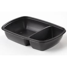 Rectangular container PP 23x17 cm 2-comp.black product photo