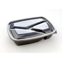 FastPac reusable plastic meal container PP 3-compartments 23x17x5 cm 210/240/450 product photo