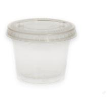 Plastic sauce container PLA ø 4.5 cm 30 cc transparent product photo