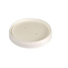 BioPak cardboard lid PLA Ronda Short 240/360 cc white product photo