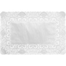 Paper doyleys perforated rectangle 30x40 cm white product photo