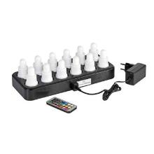 Duni rechargeable LED-set 12 pcs multi color & warm white 13 hours product photo